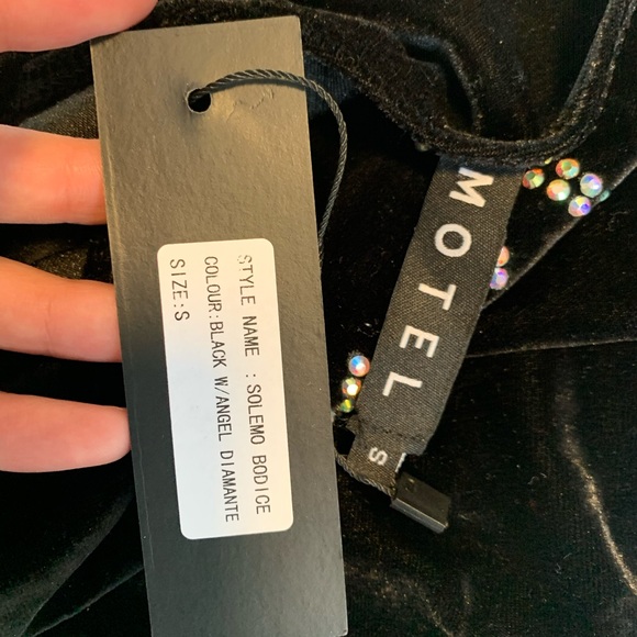 Motel Angel Velvet Body Suit - Picture 4 of 6